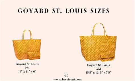 pm goyard size